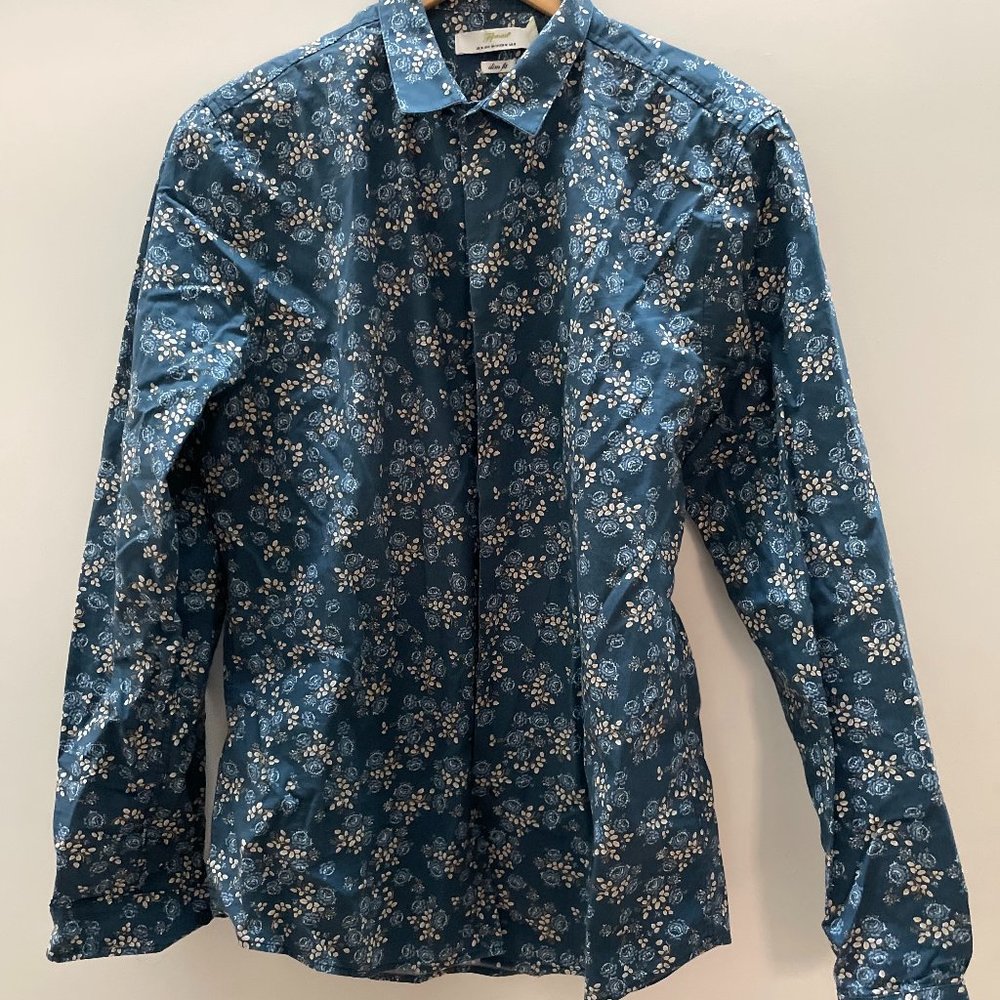 Topman Slimfit Floral Shirt